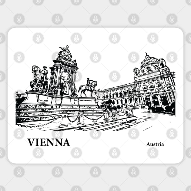 Vienna Austria Sticker by Lakeric